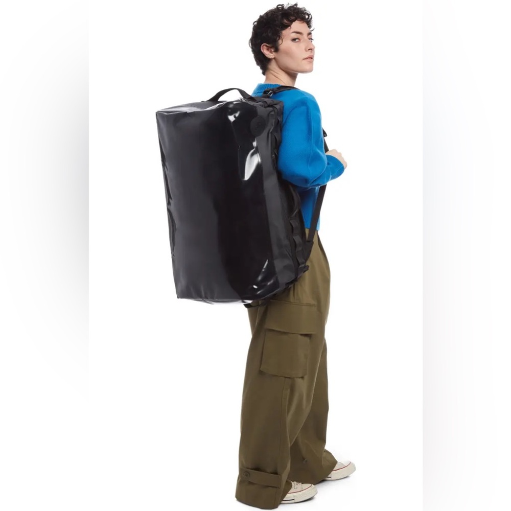 BABOON TO THE MOON Water-Resistant Black Roll-Top Men's Backpack